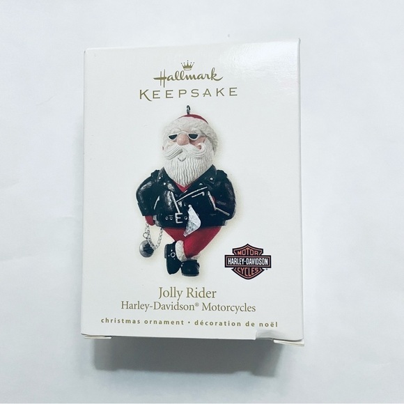 2008 Harley-Davidson Jolly Rider Santa Hallmark Christmas Tree Ornament - Picture 1 of 6